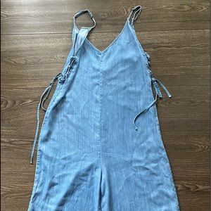En Creme Blue Denim Jumpsuit